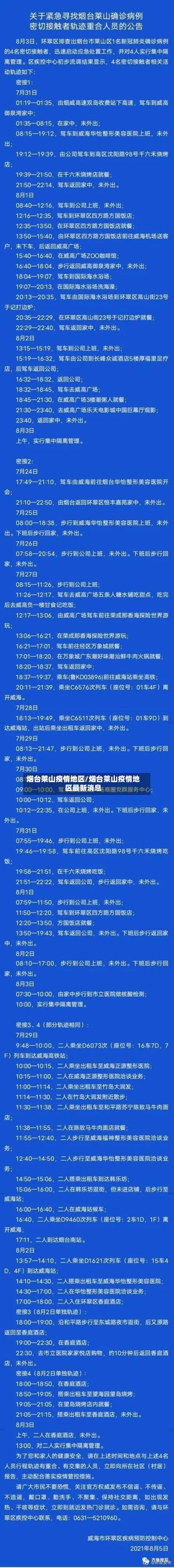 烟台莱山疫情地区/烟台莱山疫情地区最新消息-第3张图片