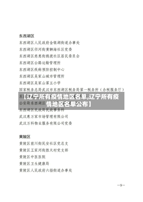 【辽宁所有疫情地区名单,辽宁所有疫情地区名单公布】