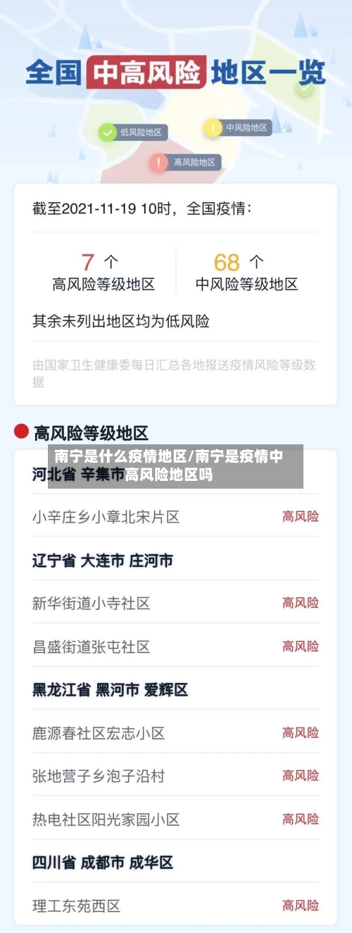 南宁是什么疫情地区/南宁是疫情中高风险地区吗-第2张图片