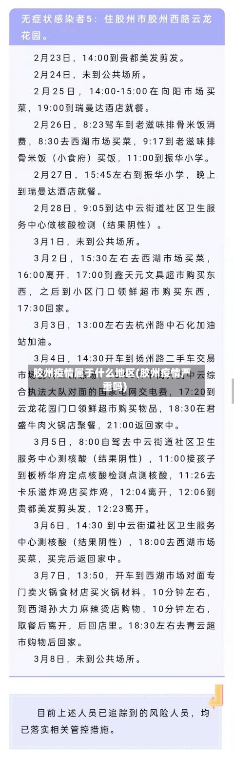 胶州疫情属于什么地区(胶州疫情严重吗)