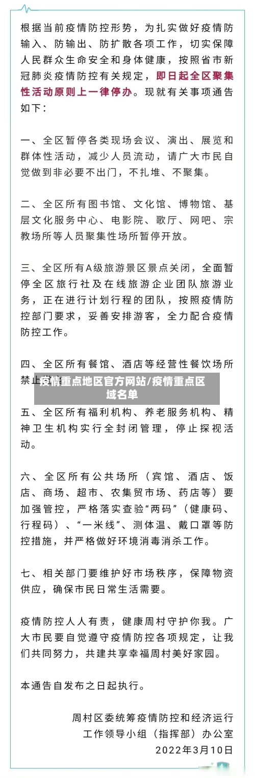 疫情重点地区官方网站/疫情重点区域名单-第2张图片