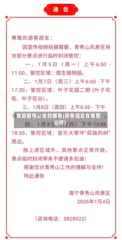 地区疫情公告在哪看(疫情信息在哪里公开)