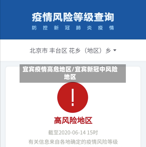 宜宾疫情高危地区/宜宾新冠中风险地区